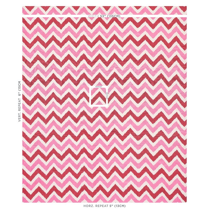 Acquire 79461 Vedado Ikat Pink By Schumacher Fabric