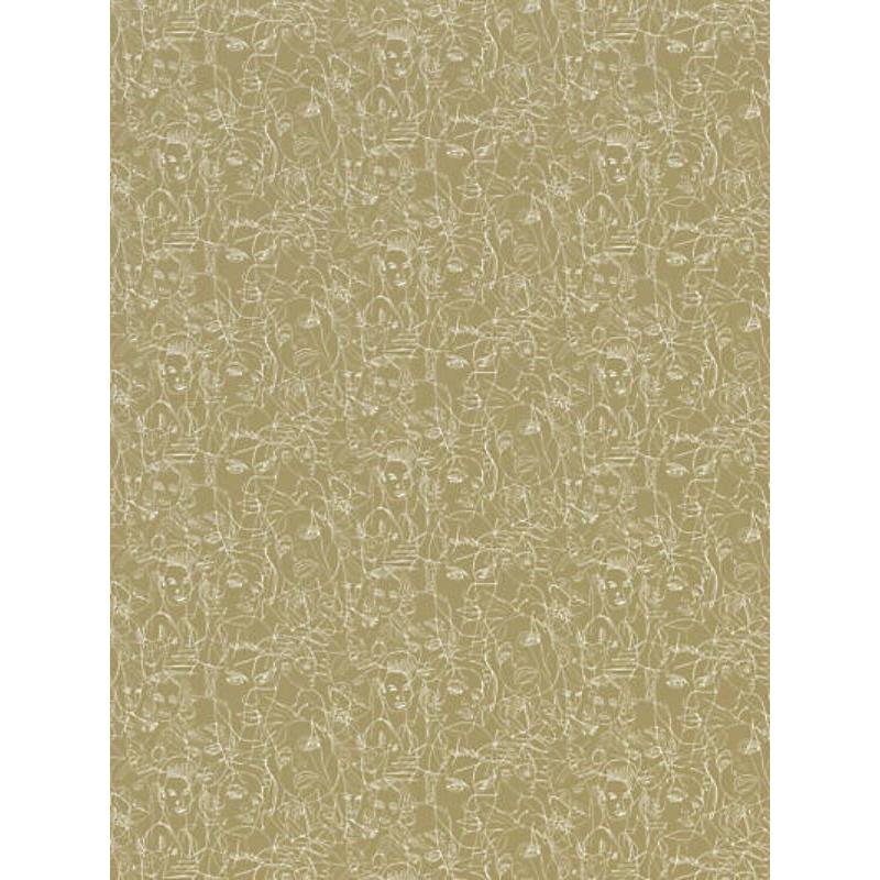 Sample WH000033320 Gouache, Bronze by Jean Paul Gaultier Wallpaper