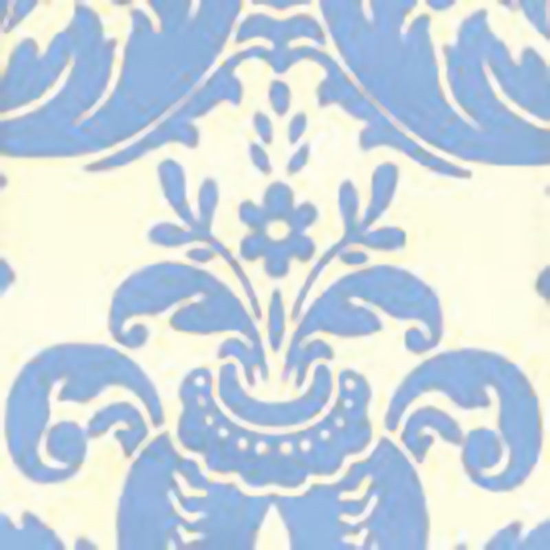 Acquire 302157W Monty China Blue On Off White by Quadrille Wallpaper