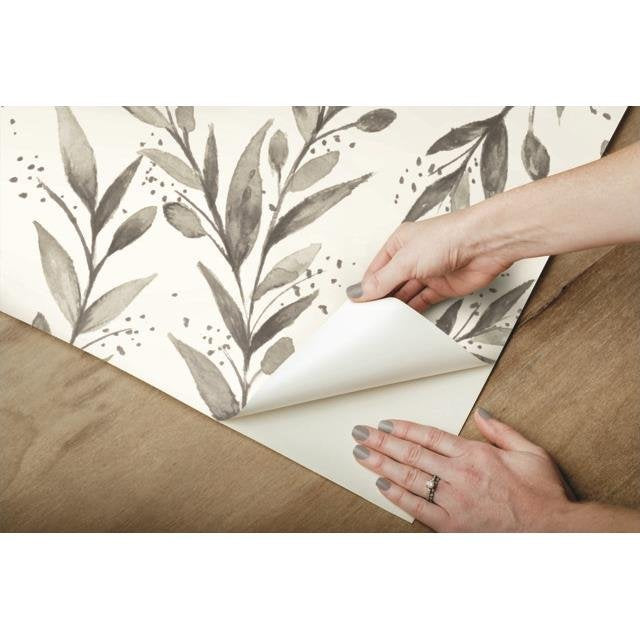 Shop Psw1003Rl Magnolia Home Vol Ii Botanical Grey Peel And Stick Wallpaper