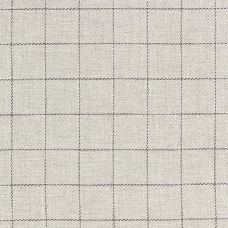Purchase sample of 66772 Bancroft Wool Plaid, Fog by Schumacher Fabric