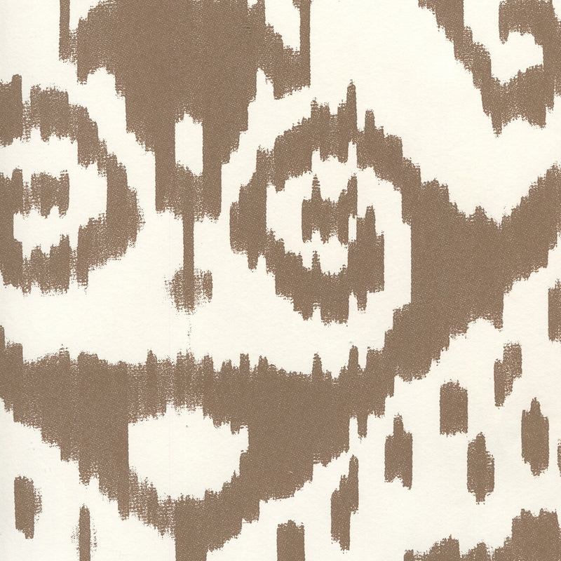 Sample 306052W Malaya, New Brown On Almost White by Quadrille Wallpaper