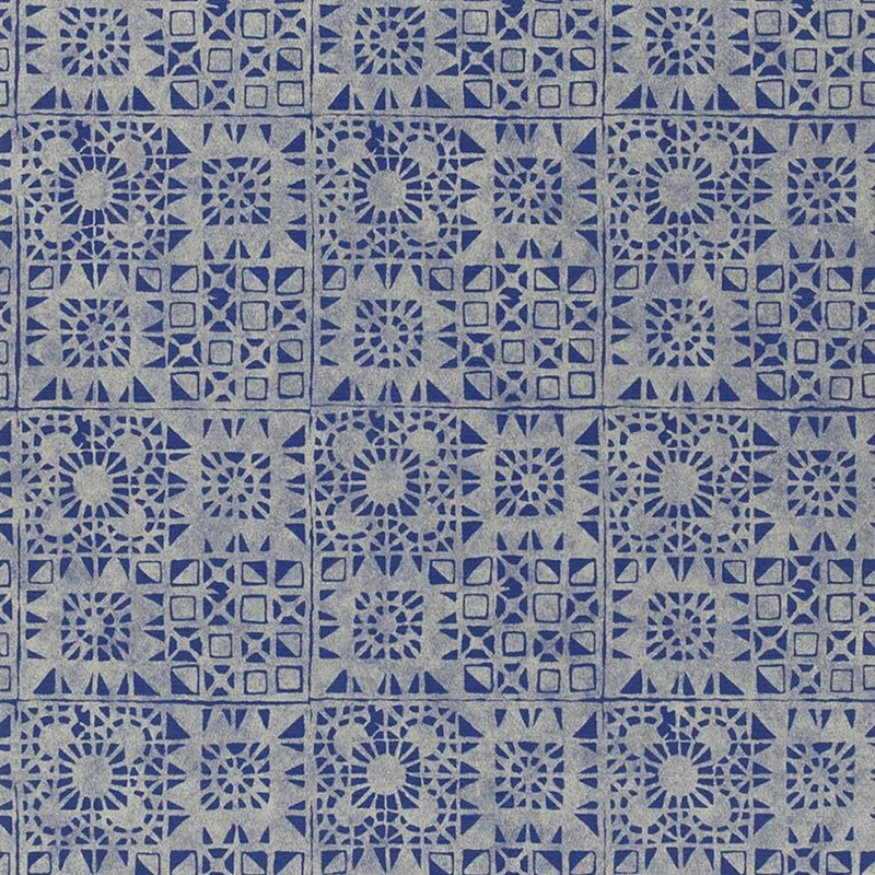 Sample P605-09 Serego, Cobalt by Designer Guild Wallpaper