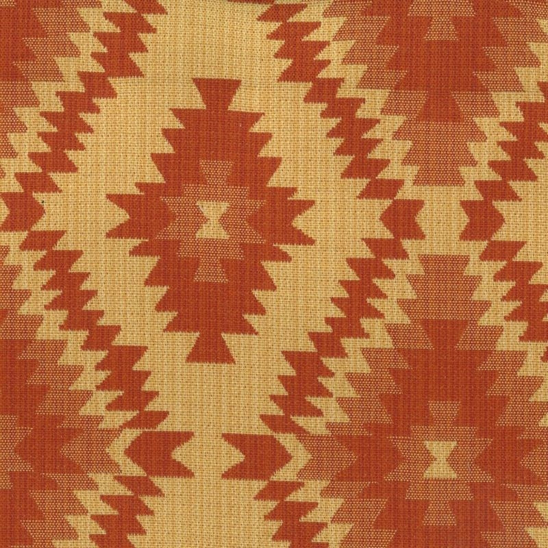 Sample COZU-1 Cozumel, Cinnabar Orange Rust Stout Fabric