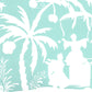 Sample 6015-02WP Lyford Background, Light Turquoise on Almost White by Quadrille Wallpaper
