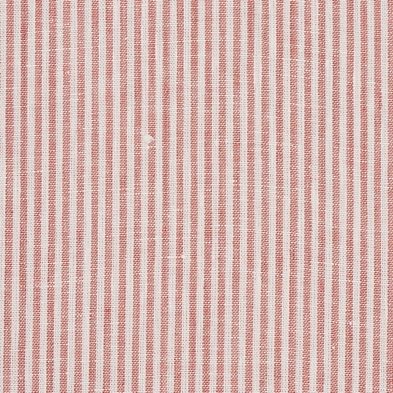 Purchase sample of 65988 Wesley Ticking Stripe, Coral by Schumacher Fabric