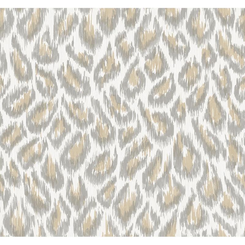 Sample 2973-90305 Daylight, Electra Wheat Leopard Spot String by A-Street Prints Wallpaper