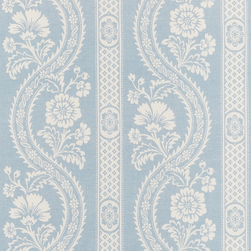 Purchase sample of 176950 Versailles, Blue by Schumacher Fabric