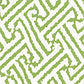 Sample 6620-01AWP Java Grande, Lime on White by Quadrille Wallpaper