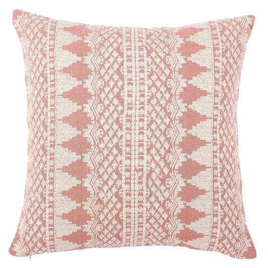 So7547306 | Wentworth Embroidery 22" Pillow, Rose - Schumacher Furniture and Accessories