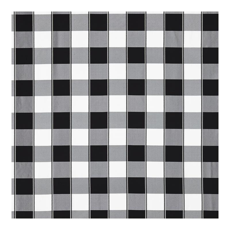 Sample 27024-010 Chelsea Check, Onyx by Scalamandre Fabric (SC 001027024)