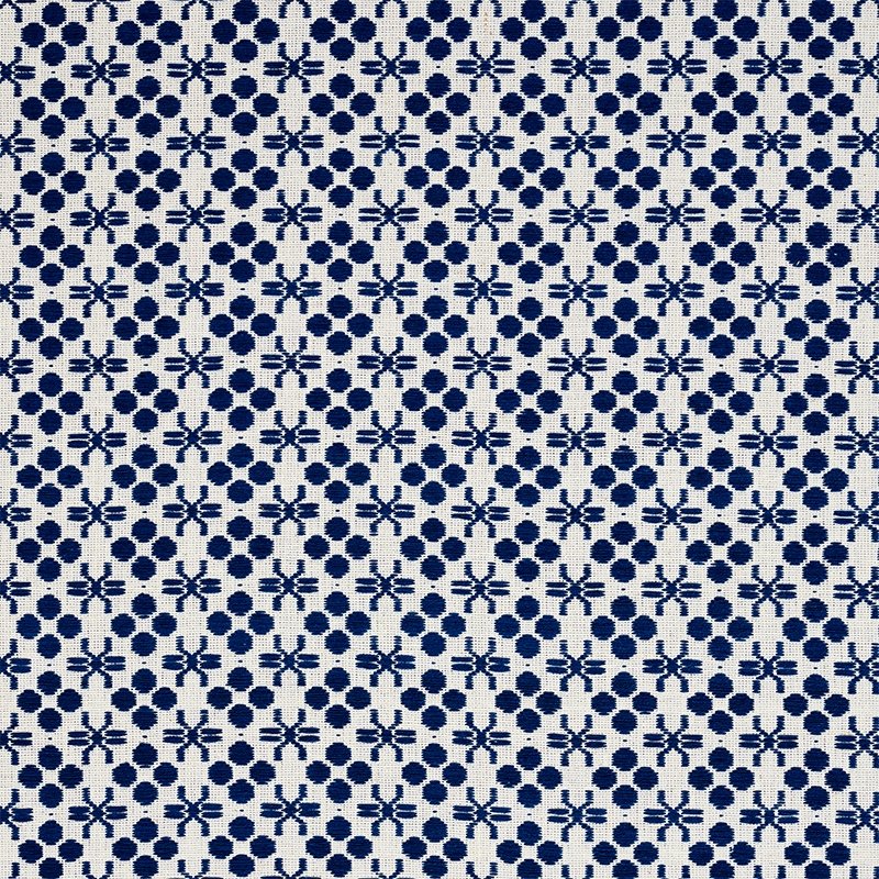 Purchase sample of 78880 Lempa, Indigo by Schumacher Fabric