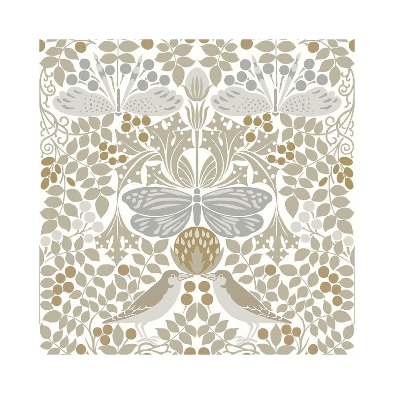 Sample AC9163 Butterfly Garden, Arts and Crafts by Ronald Redding Wallpaper