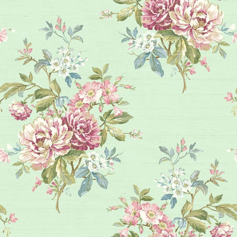 Find RV21009 Summer Park Floral by Wallquest Wallpaper