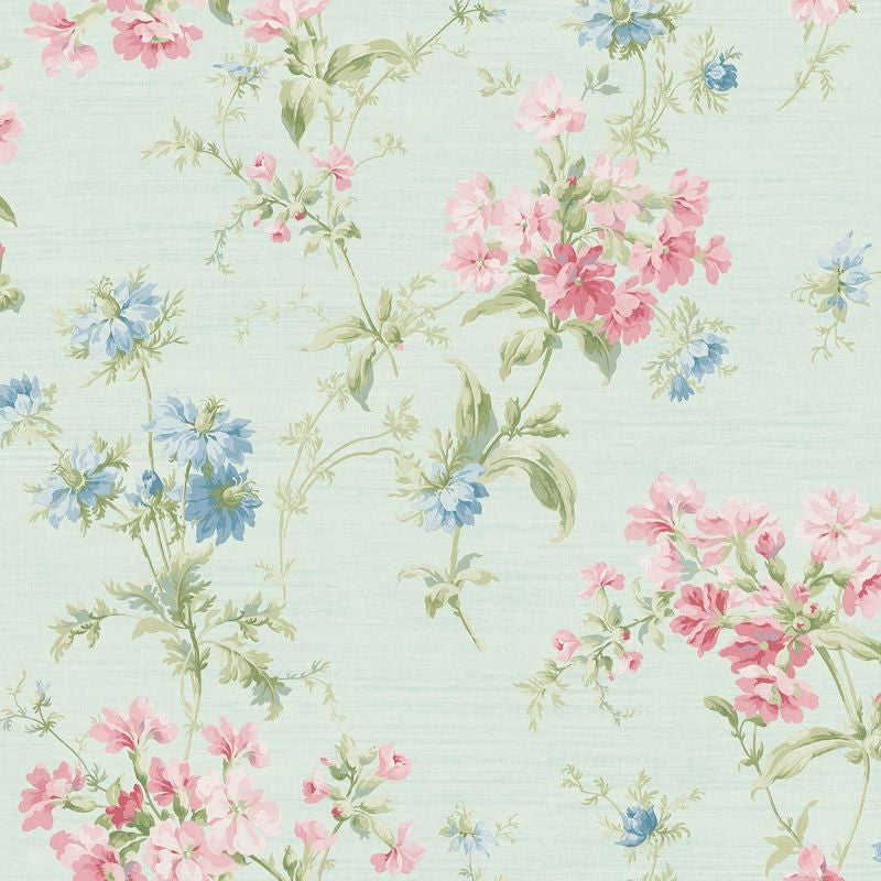 Find RV20314 Summer Park Tossed Floral by Wallquest Wallpaper