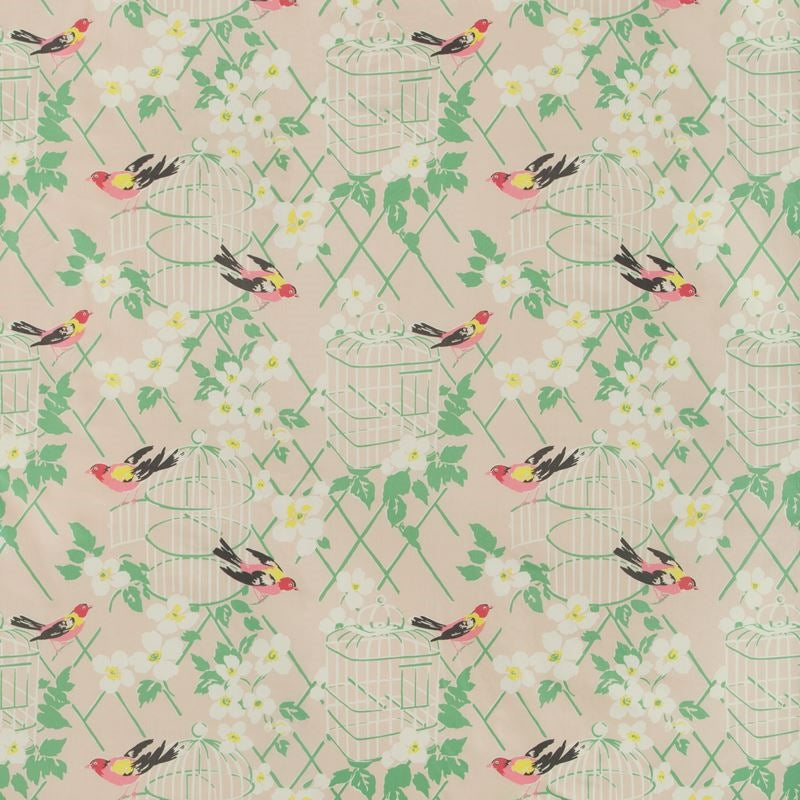 Sample BIRDSONG.17.0 Birdsong Blush Pink Multipurpose Animal Insects Fabric by Kravet Design