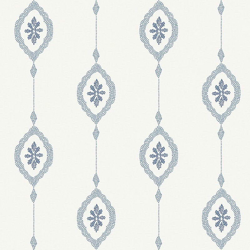 Purchase MB30512 Beach House Sand Dollar Stripe Coastal Blue Sand Dollar by Seabrook Wallpaper