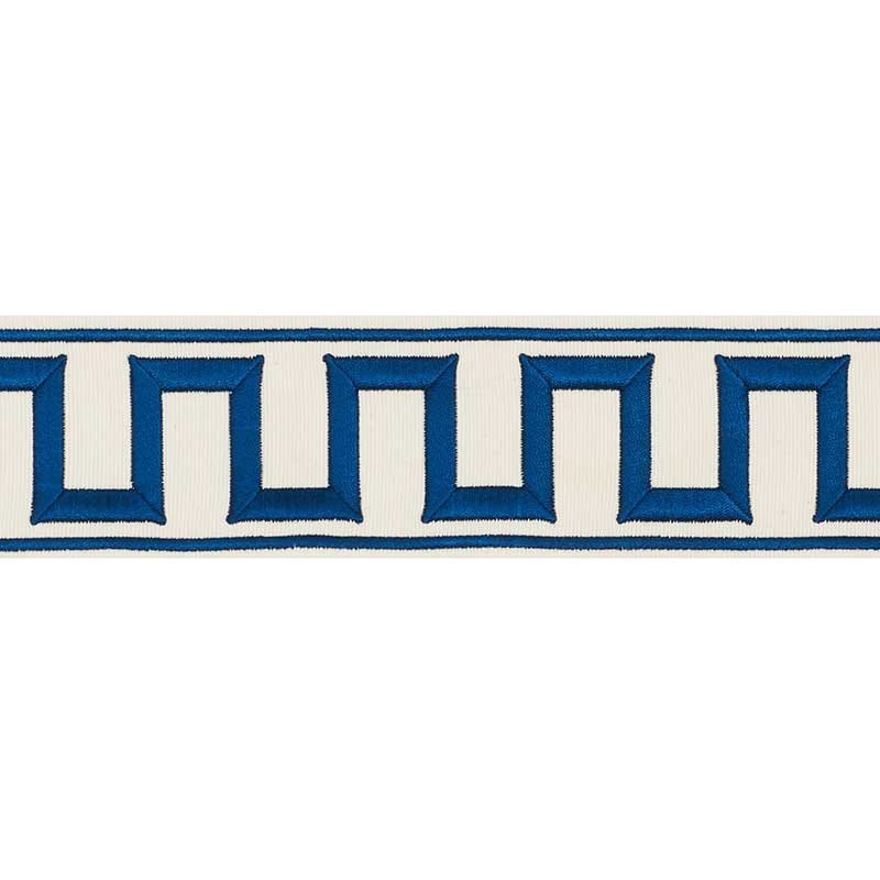 70796 Greek Key Embroidered Tape Taupe by Schumacher