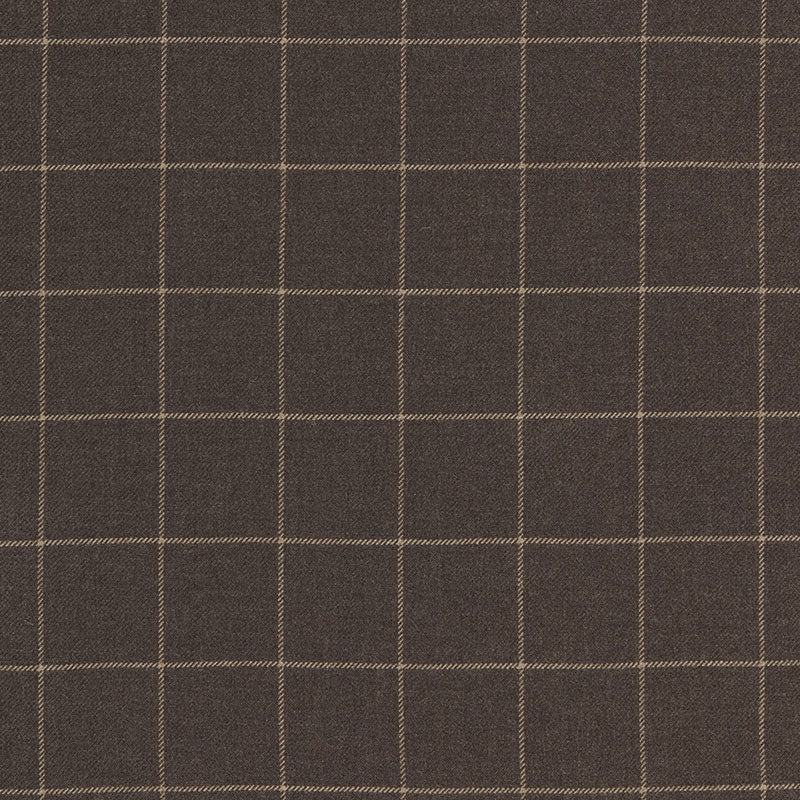 Purchase sample of 66770 Bancroft Wool Plaid, Sable by Schumacher Fabric