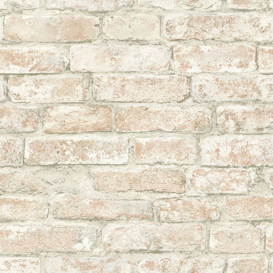 Find 3115-12482 Farmhouse Arlington Multicolor Brick Multicolor by Chesapeake Wallpaper