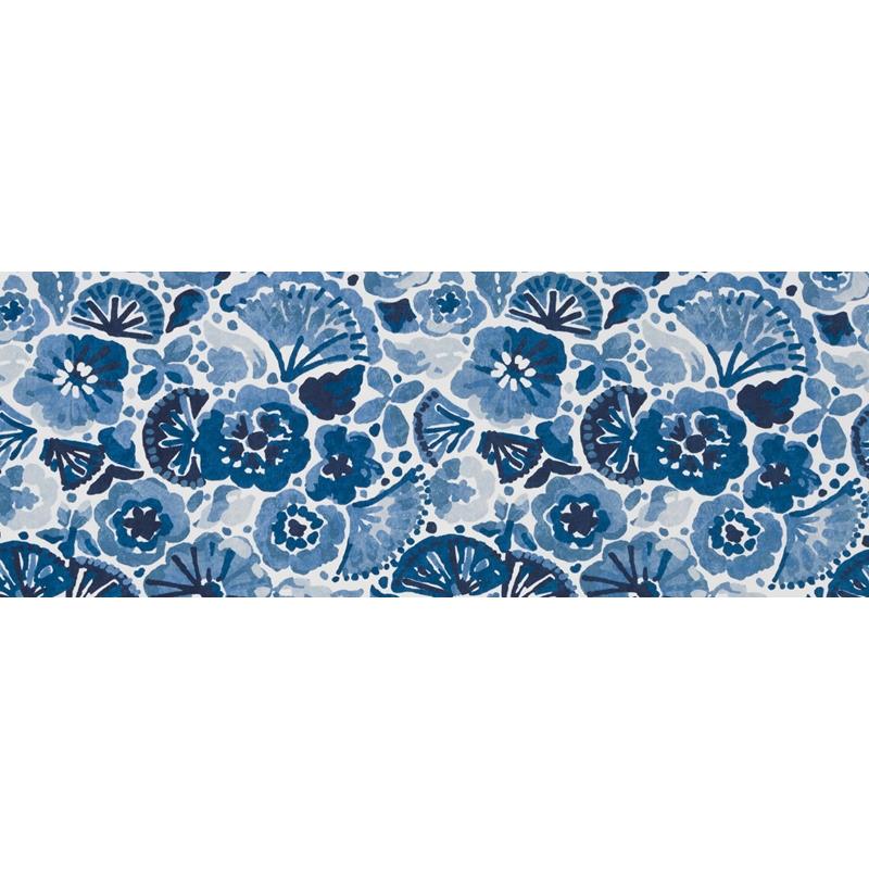 519227 | Waterflowers | Lapis - Robert Allen Home Fabric