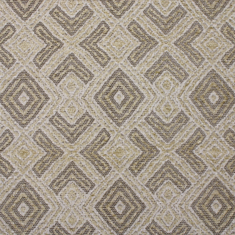 View F3941 Chestnut Neutral Geometric Greenhouse Fabric