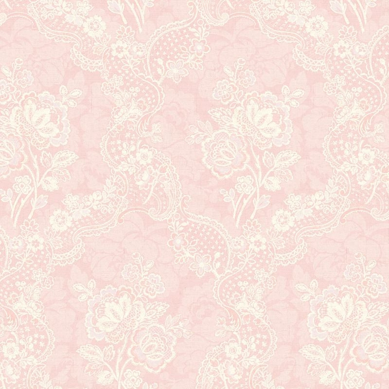 Acquire RV21101 Summer Park Lace Floral by Wallquest Wallpaper