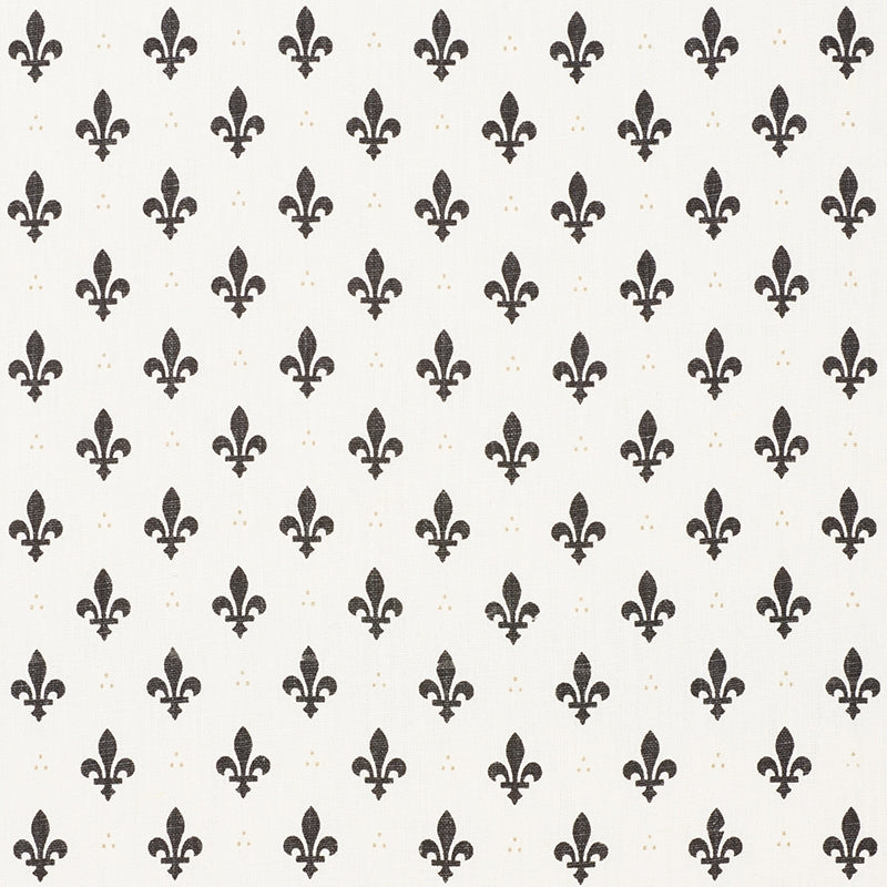 Purchase sample of 176962 Fleur De Lis, Charcoal by Schumacher Fabric