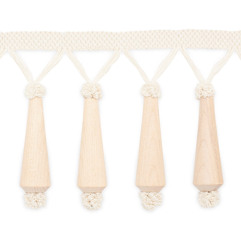 MF4001-1 | Melrose Molded Fringe, Natural - Schumacher Fabric