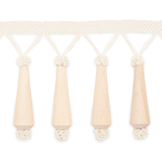 MF4001-1 | Melrose Molded Fringe, Natural - Schumacher Fabric