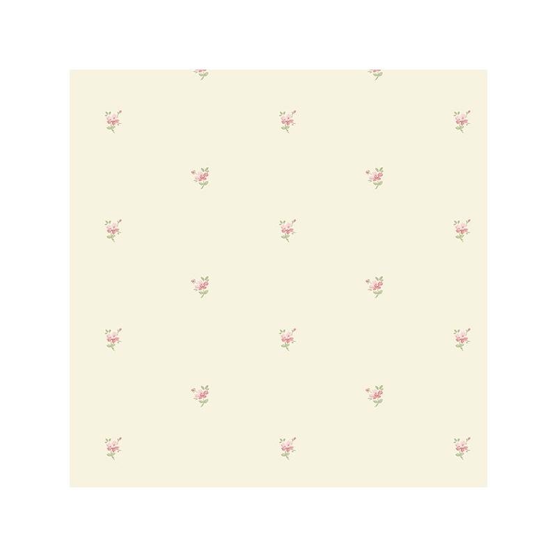 Sample PR33847 Neutral Small Floral wallpaper Norwall Wallpaper