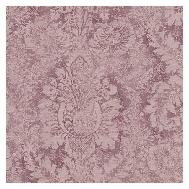 Acquire AF37712 Flourish (Abby Rose 4) Purple Valentine Damask Wallpaper in Plum & Burgundy by Norwall Wallpaper