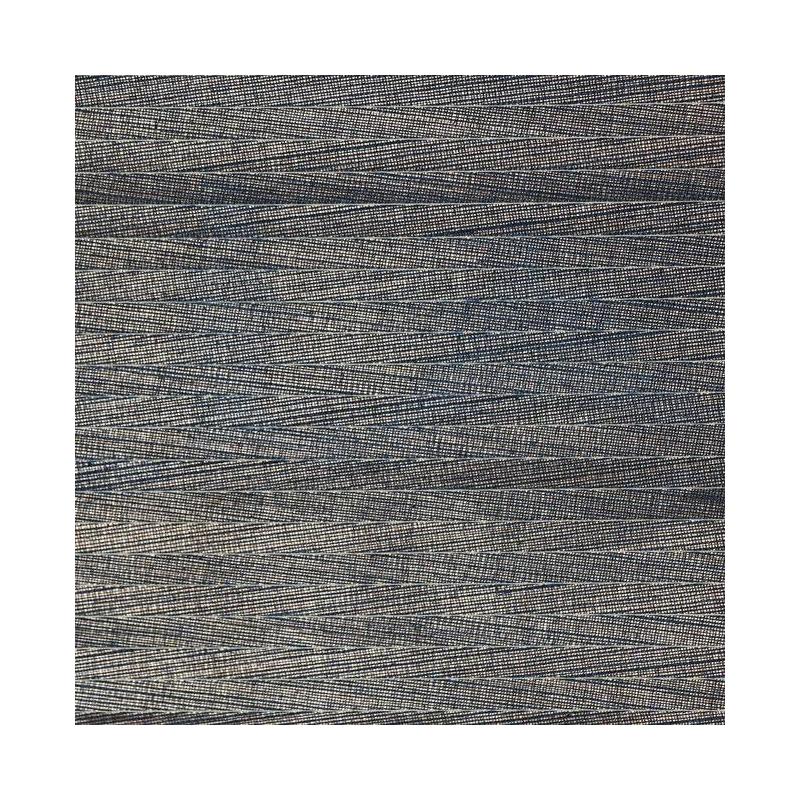 Sample DL2916 Natural Splendor, Lombard  color Indigo/Gold, Grasscloth by Candice Olson Wallpaper