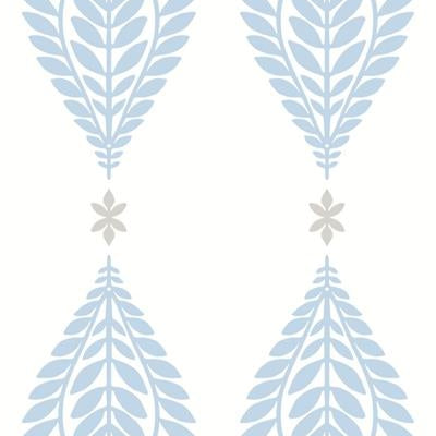 Save LN10602 Luxe Retreat Mirasol Palm Frond Blue by Seabrook Wallpaper