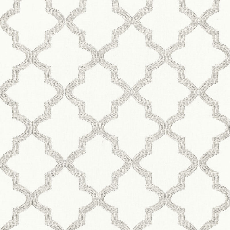 Shop 68343 Tangier Embroidery Silver by Schumacher Fabric