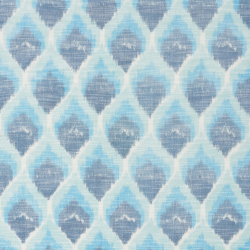 Purchase sample of 72641 Odisha Ikat, Blues by Schumacher Fabric