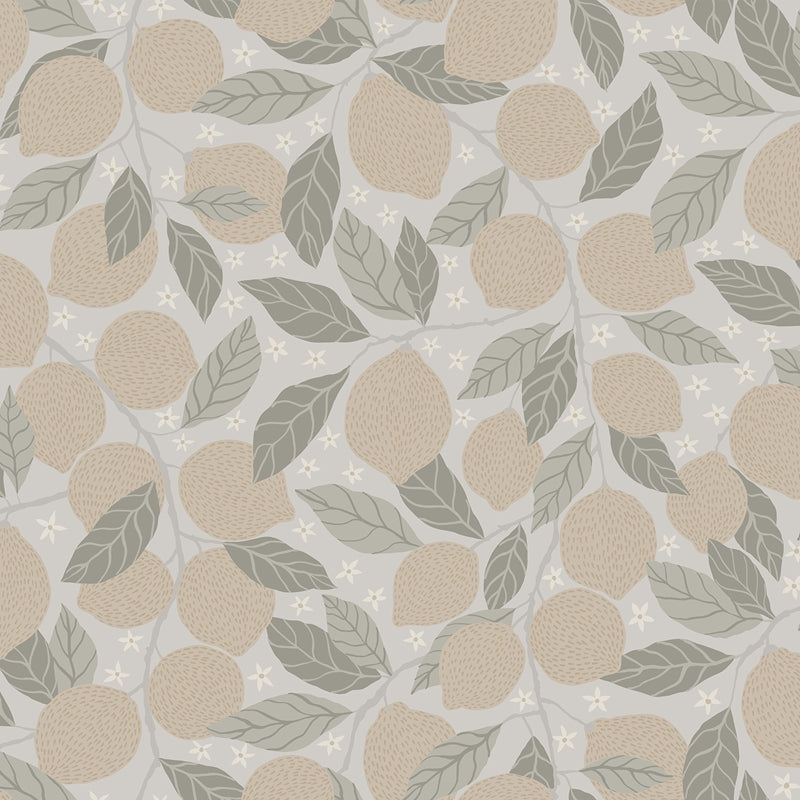 Sample 2999-44117 Annelie, Lemona Grey Fruit Tree by A-Street Prints Wallpaper
