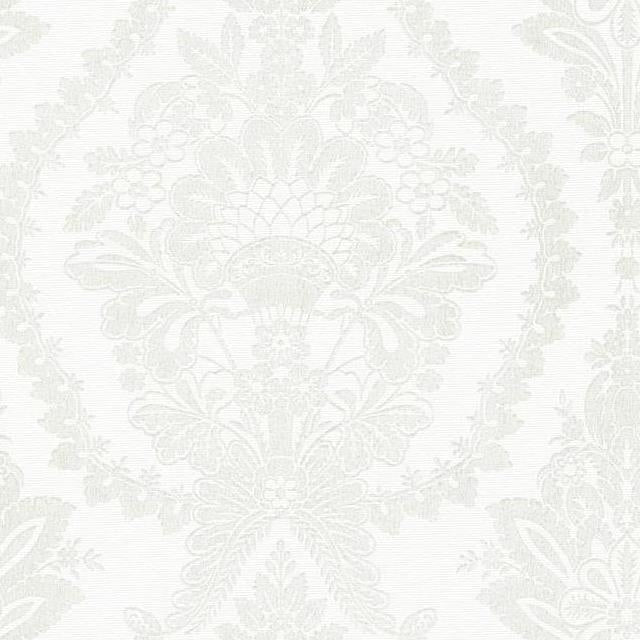 Purchase HC7588 Handcrafted Naturals Heritage Damask White/Beige by Ronald Redding Wallpaper