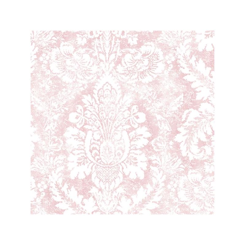Sample AF37711 Flourish Abby Rose 4, Pink Valentine Damask Wallpaper by Norwall