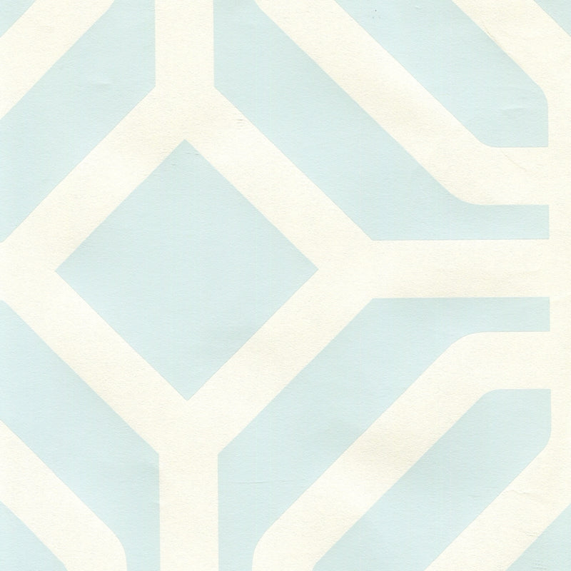 Sample HC1520P-15 Labyrinth, Twlight On Almost White by Quadrille Wallpaper