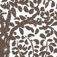 Sample 2030-05WWP Arbre De Matisse, Brown on White by Quadrille Wallpaper