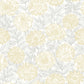 Sample 4072-70048 Delphine, Faustin Yellow Floral Wallpaper by Chesapeake