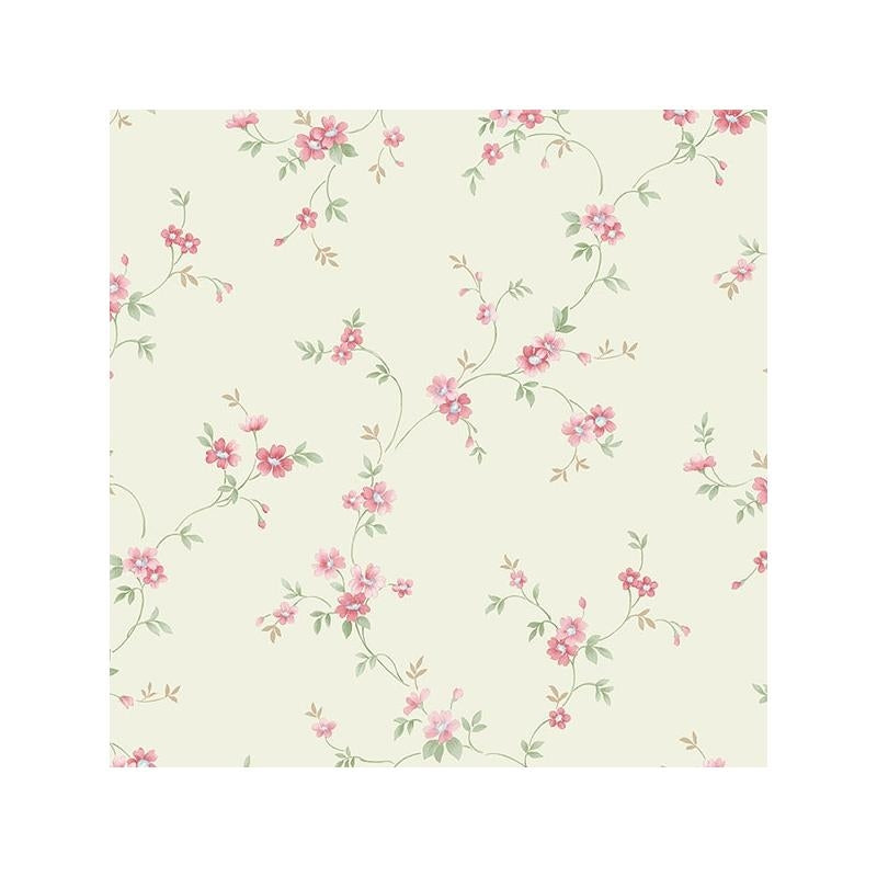 Sample PR33837 Green Small Floral wallpaper Norwall Wallpaper