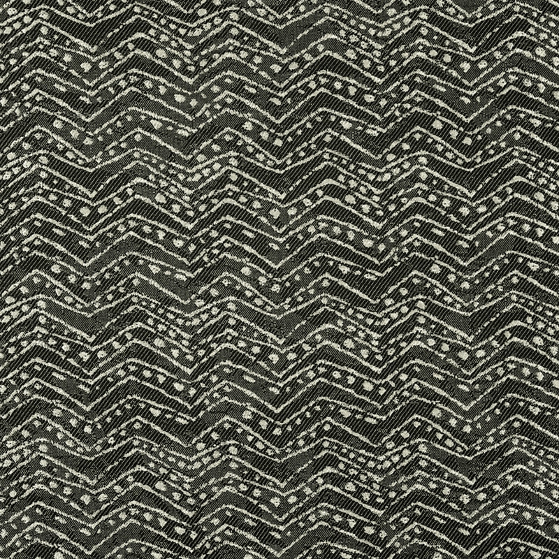 Select F4157 Granite Black Chevron Greenhouse Fabric