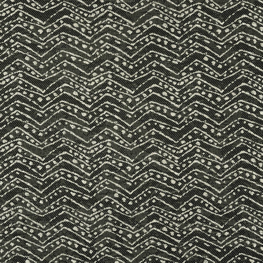 Select F4157 Granite Black Chevron Greenhouse Fabric
