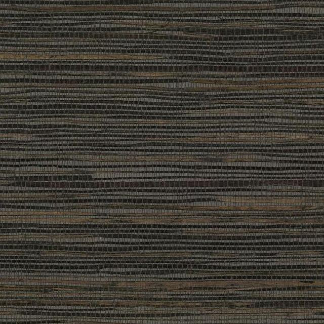 Save VG4415 Grasscloth by York II Inked Grass color Black Grasscloth by York Wallpaper