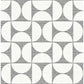 Sample 2904-25672 Fresh Start Kitchen and Bath, Deedee Black Geometric Faux Grasscloth Wallpaper by Brewste