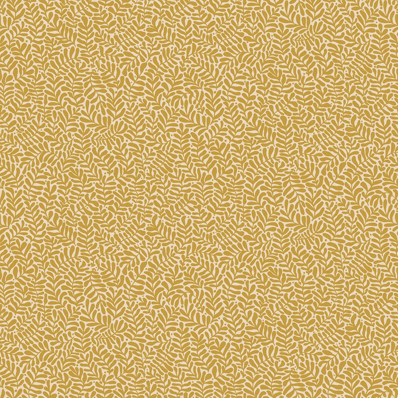 Sample 2999-55003 Annelie, Anna Mustard Fern Trail by A-Street Prints Wallpaper