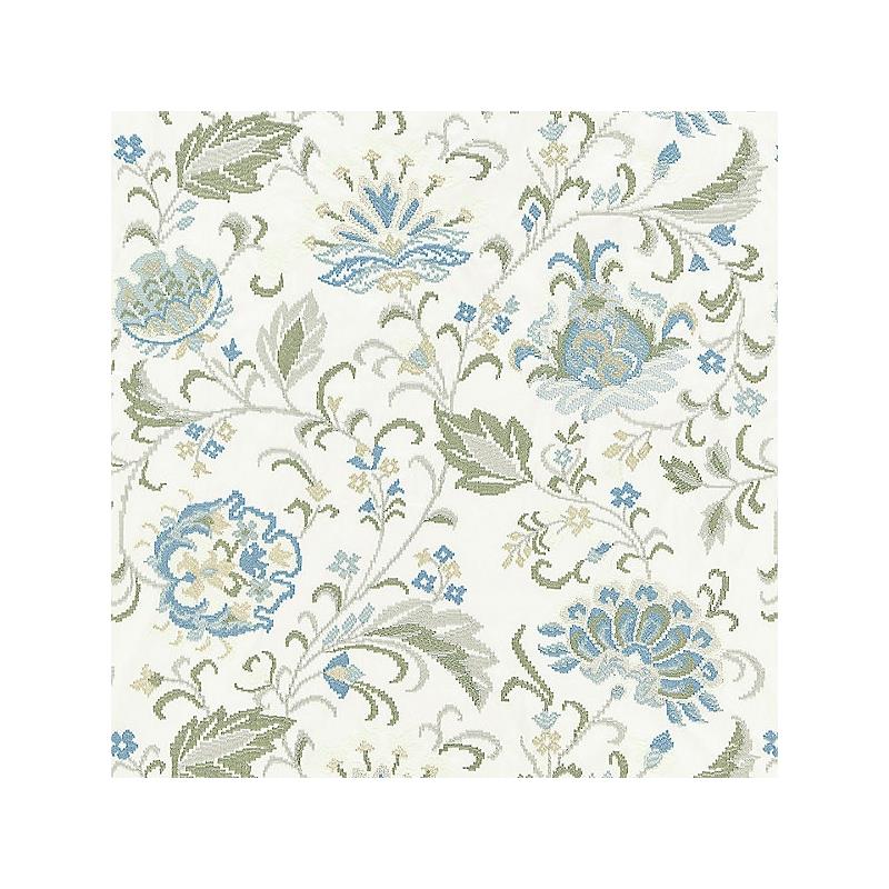 Purchase 27173-001 Delphine Embroidery Summer Sage by Scalamandre Fabric