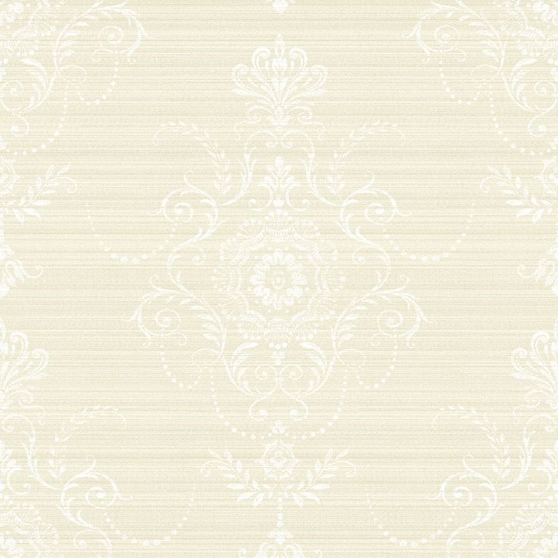 View FG70301 Flora Delicate Damask by Wallquest Wallpaper